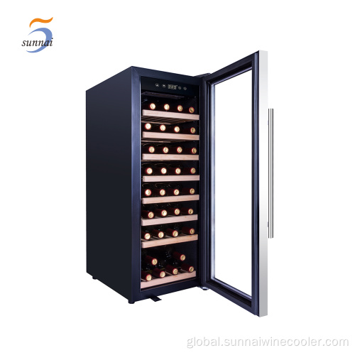 90l Electronic Temperature Wine Fridge Cabinet Electronic Temperature Controller Wine Cooler Factory